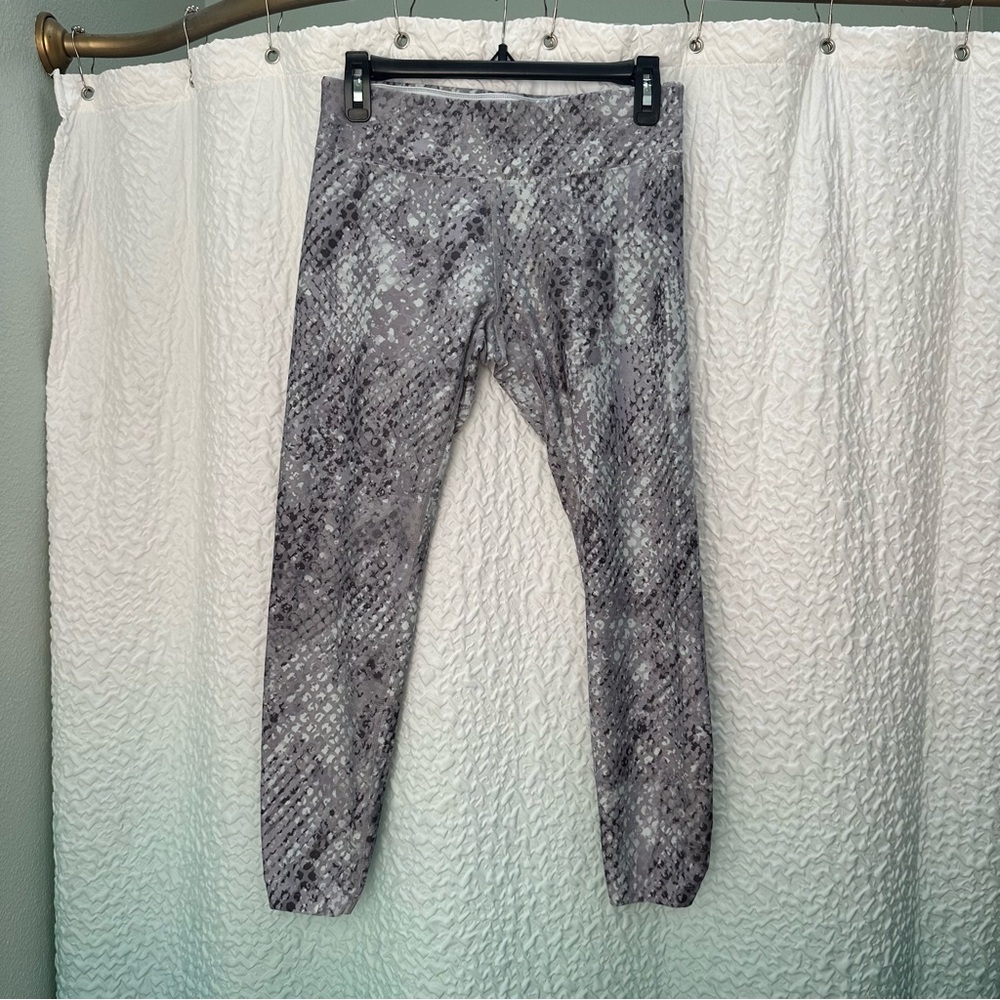 Calvin Klein Gray Patterned Leggings Size M